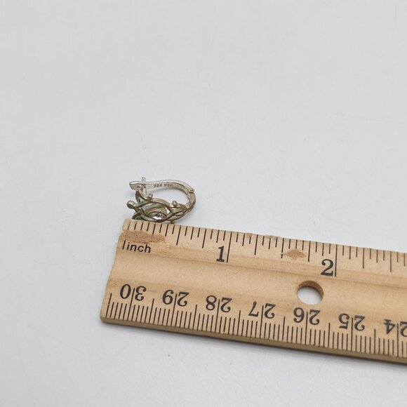 Arwen Sterling Silver Earrings By The Noble Collection Officially Authorized - Picture 7 of 7